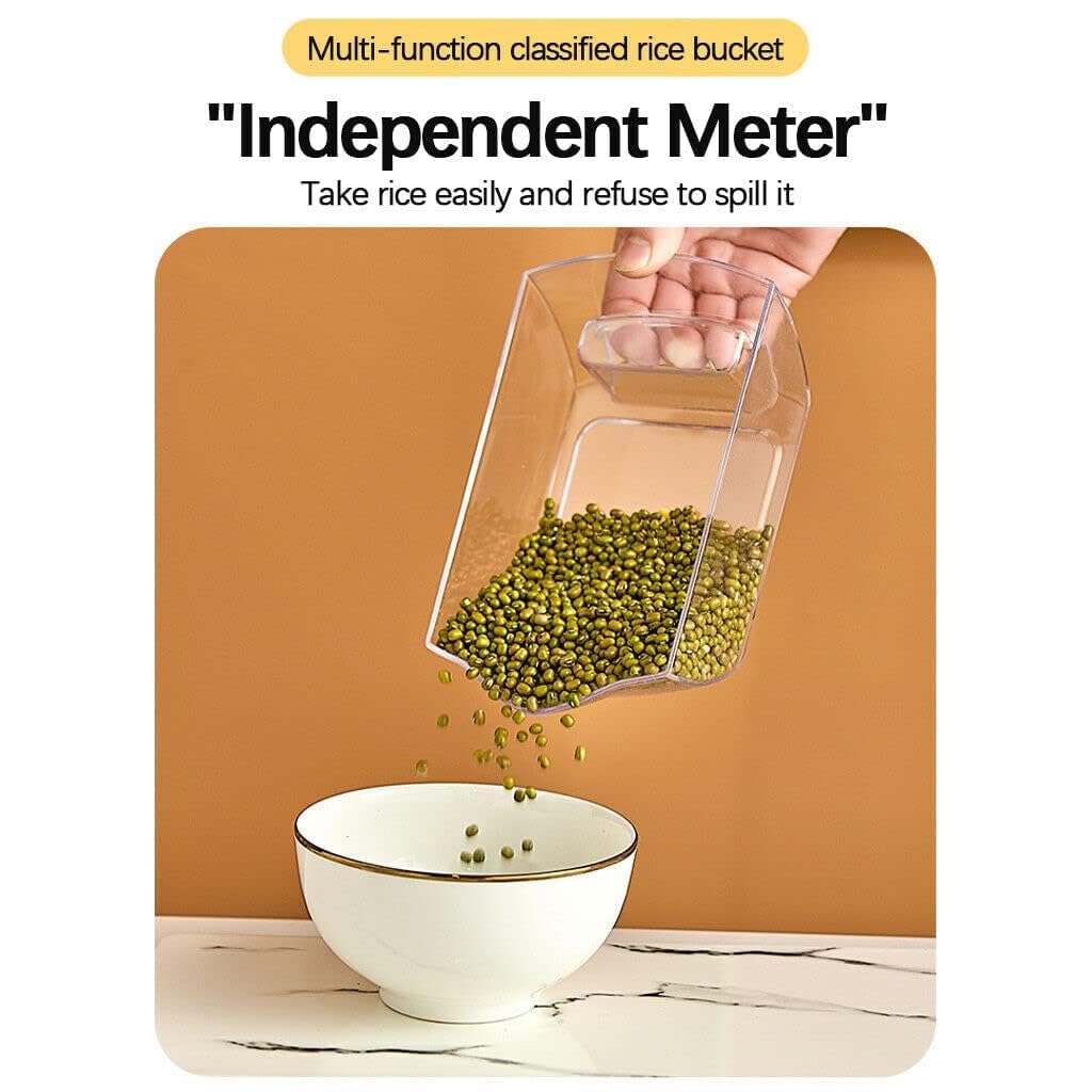 6-in-1 Multi Grain Storage Container - Airtight, Rotating & BPA-free